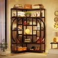 thumbnail image 2 of Tribesigns 7-Shelf Corner Bookshelf, L-Shaped Bookcase with 14 Shelves for Living Room, 2 of 7