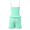 thumbnail image 5 of TANYSU Maternity Women Pajama Sets V-Neck Sleeveless Lace Trim Sleepwear With Shorts Set 2 Piece Solid Color Nightwear For Mother-to-be, 5 of 5