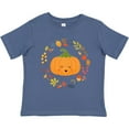 thumbnail image 3 of Inktastic Thanksgiving Wreath Autumn Fall Pumpkin Boys or Girls Toddler T-Shirt, 3 of 5