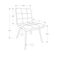 thumbnail image 5 of Nmkwnr Pack of 2 Leather Dining Chair with Metal Legs, Upholstered Side Chair for Kitchen, Dining Room, White, 5 of 6