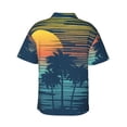 thumbnail image 3 of Picia Palm Trees Gentle Cotton Regular Fit Short Sleeve Casual Hawaiian Shirt for Men-, 3 of 9