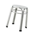 thumbnail image 4 of Luzkey Metal Stool Classroom Nonslip Diameter 29cm Easy Clean Practical Round Stackable Stool for Indoor Outdoor Dining Room Kitchen 29cmx50cm, 4 of 8