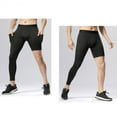 Men's One Leg Compression Pants for Basketball, Breathable Gym Clothes, Yoga Sportswear, S3XL
