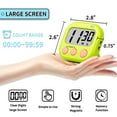 thumbnail image 7 of 4 Pieces Digital Kitchen Timer,Magnetic Timers On/Off Switch Minute Second Count up Countdown Big LCD Display Loud Alarm for Exercise,Cook,Baking,Teacher,Kids, 7 of 7