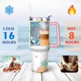 thumbnail image 4 of 40 OZ Pineapple Glass Coffee Cup Gifts for Women Men Birthday Travel Coffee Mug Gifts for Boyfriend Insulated Stainless Steel Coffee Mug with Handle, 4 of 7