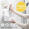 thumbnail image 2 of Shower Caddy with Vacuum Suction Cup, No Drilling Removable Shower Shelf, Shampoo and Toiletries Storage Basket, Kitchen, Bathroom, Bedroom, Bathroom, 2 of 5