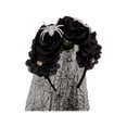 thumbnail image 2 of Velo de Halloween Diadema floral Fernando Accesorio de disfraz nupcial Telaraña Boda Accesorios para el cabello gótico, 2 of 8