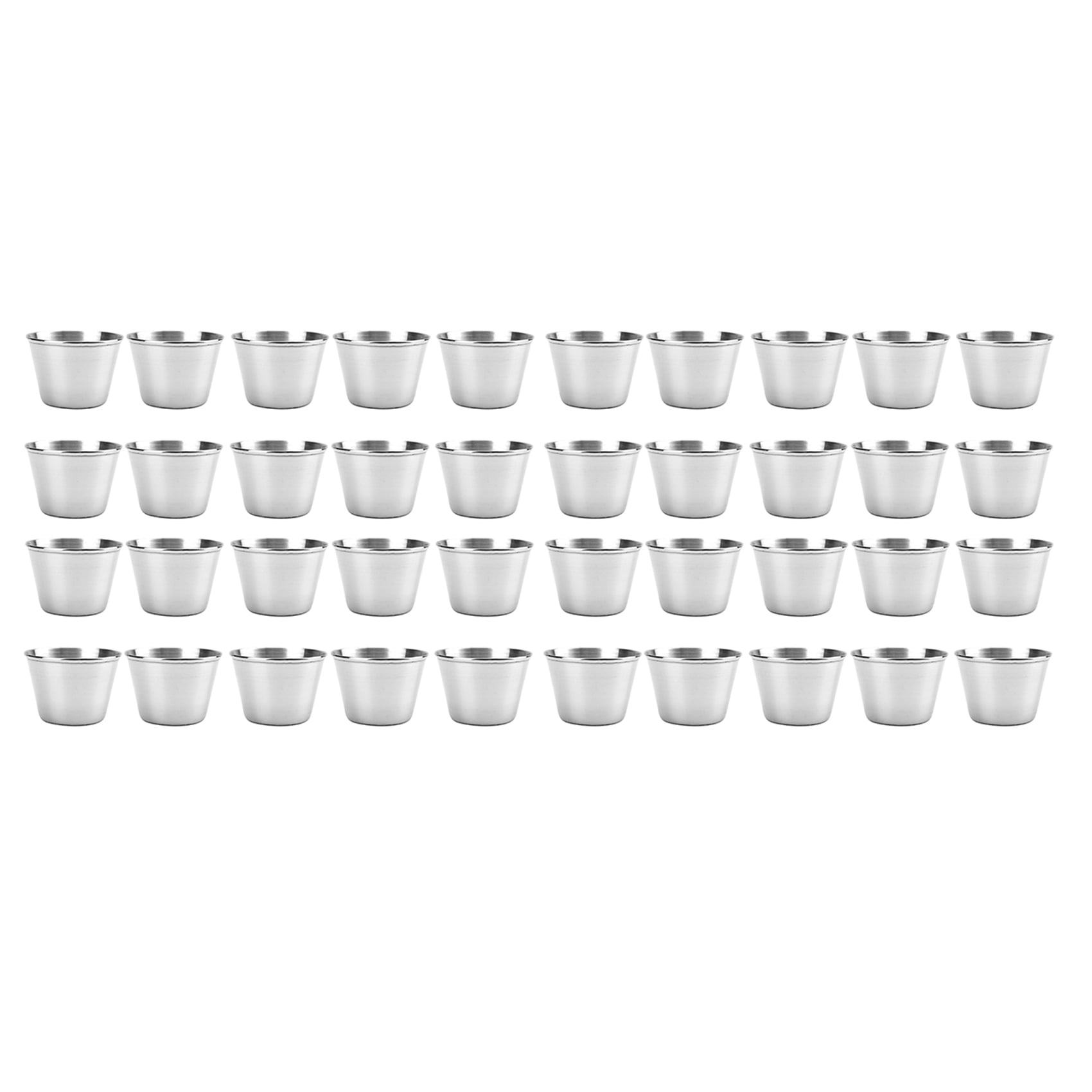 Individual Condiment Serving Cups Set 24 Pack] 2.5 Oz - Copper Plated ...