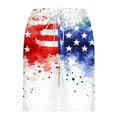thumbnail image 5 of FAVIPT 4th of July Men Shorts American Flag Print Swim Trunks with Compression Liner Quick Dry Lightweight Shorts Casual Summer 2025 Vacation Beach Shorts Blue,L, 5 of 6