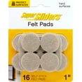 thumbnail image 5 of Super Sliders 1-Inch Round Self-Stick Felt Furniture Pads for Hardwood Floors - Beige, 16 Pack, 5 of 7