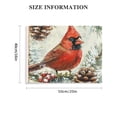 thumbnail image 3 of Sheronv Cardinal Bird Pine Cones Canvas Print for Living Room Bedroom Home Office Wall Decor, High Resolution Artwork, Handmade Quality Craftsmanship, Various Sizes Available 20x16in, 3 of 6