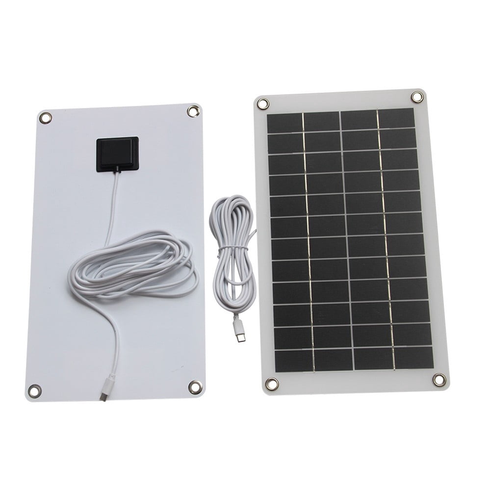 AFQH 15W12V SolarPanel Outdoor Camera Garden Light Solar Charging Panel Type-c Output