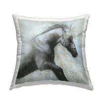 Stupell Industries Misted Shadow Horse Decorative Printed Throw Pillow Design by Carol Robinson.