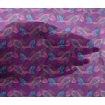 thumbnail image 4 of oneOone Viscose Chiffon Fabric Fish Block Print Fabric By Yard 42 Inch Wide, 4 of 4