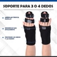 thumbnail image 3 of (Black - Right Hand) Aluminum Wrist Splint Adjustable Wrist Support Hand Stabilizer 3 or 4 Finger Immobilizer for Arthritis, Sprains and Broken Fingers, 3 of 5