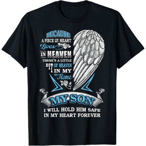 Son Wing My Guardian Angel You Are My Missing Piece Memorial T-Shirt
