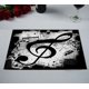 thumbnail image 2 of Juego de 2 manteles individuales ABPHQTO Gunge Black Music Notes 30x45 cm, 2 of 2