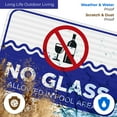 thumbnail image 5 of No Glass Allowed in Pool Area Sign, Pool Sign,, 5 of 8