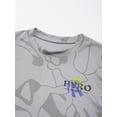 thumbnail image 5 of YONGHS Kids Boys Soccer Jersey Sport Outfit Football Workout Tee Shirts and Athletic Shorts Set Gray 5-6, 5 of 7