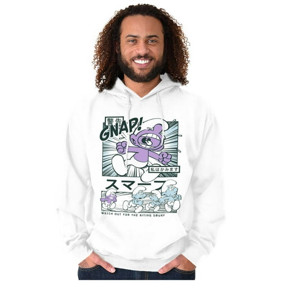 Purple Smurfs GNAP Manga Cartoon Hoodie Sweatshirt Women Men Brisco Brands M