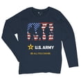 thumbnail image 5 of US Army Be All You Can Be Women's Long Sleeve T-shirt American Flag Military Veteran DD 214 Patriotic Armed Forces Licensed, 5 of 7