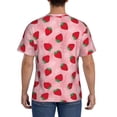 thumbnail image 2 of Naloa Strawberry Men's T-Shirt Sport T-shirt Men's Basic Tee Casual Men's Shirt, Round Neck, Short Sleeves - Large, 2 of 5