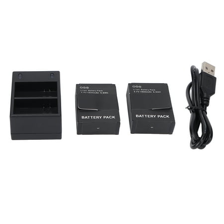 Image of Camera Battery Charger Fast Dual Slot Battery Charger with 2 Batteries Compatible with Hero 2 3