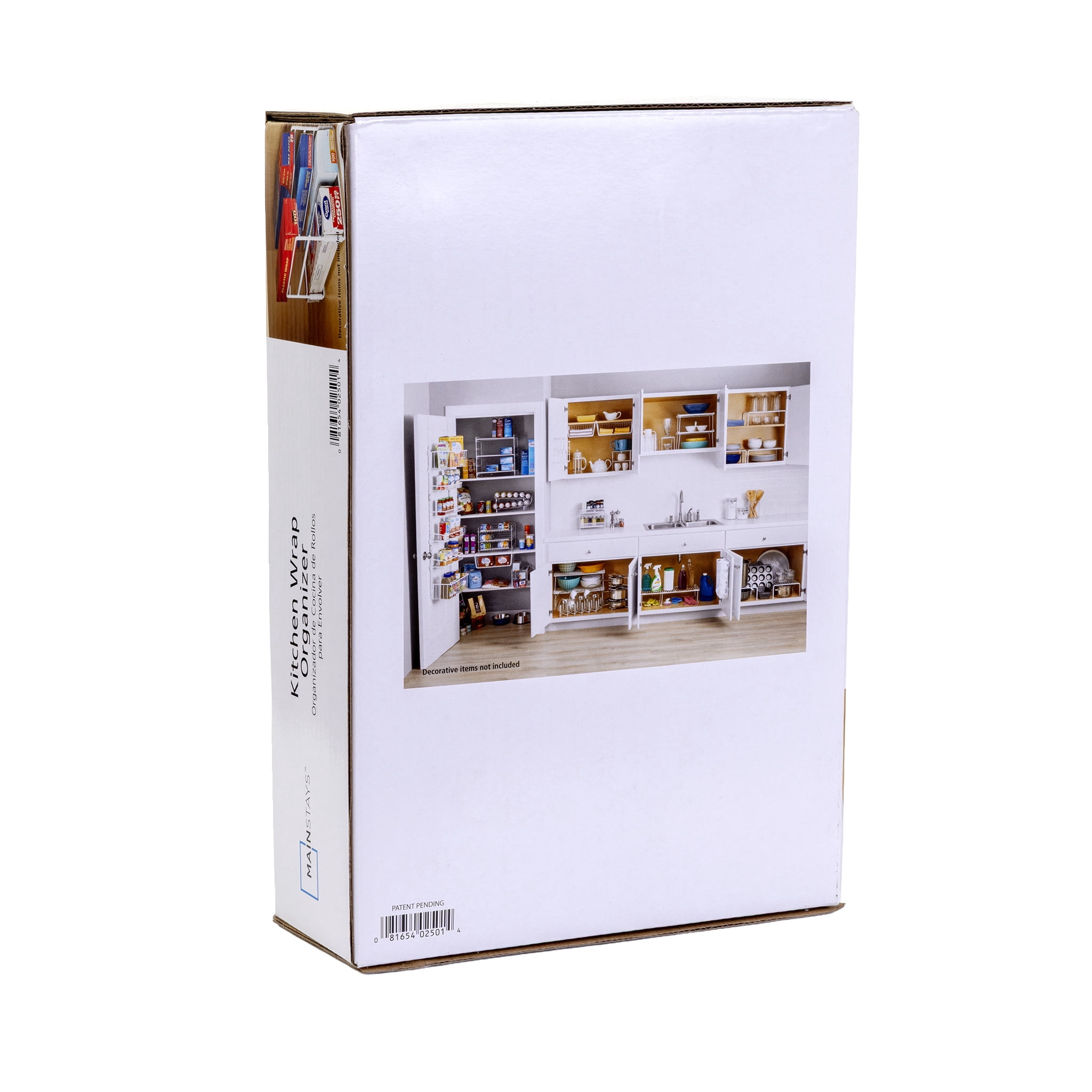 Mainstays 3-Tier Metal Wire Wrap Stand, White