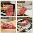 thumbnail image 5 of 6 Pcs Funny Kitchen Towels,Red Christmas Folk Pattern Microfiber Dish Towels,Kitchen Tea Towels,Kitchen Towel Set (18" X 26"), 5 of 7