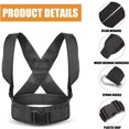 thumbnail image 3 of Sled Pulling Harness, Tire Pulling Harness with Pull Strap for Resistance Training, Adjustable Padded Shoulder Strap (Black,1), 3 of 6