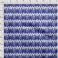 thumbnail image 4 of oneOone Velvet Blue Fabric Flame Stitch Sewing Craft Projects Fabric Prints By Yard 58 Inch Wide, 4 of 4