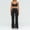 Black-Set 01, variant on AEXTO Womens 2 Piece Workout Sets Yoga Outfits Contouring Contrast Stitching Sports Bra High Waist Leggings Gym Sets