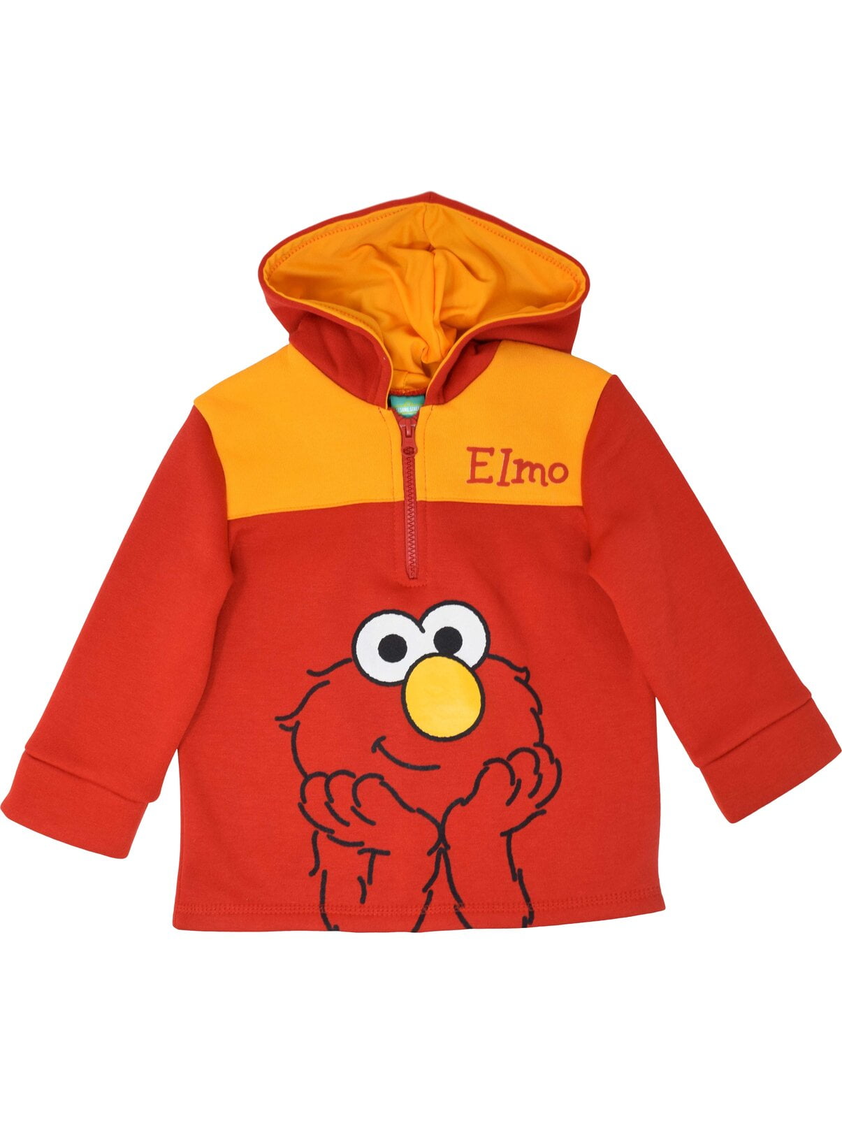 Sesame Street Toddler Boys Half Zip Fleece Pullover Hoodie Sesame