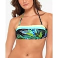 thumbnail image 2 of Salt + Cove TROPIC GLO MULTI Juniors' Bandeau Bikini Swim Top, US Medium, 2 of 3