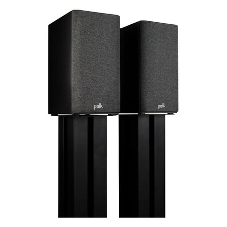 Polk Audio - Polk Reserve R100 Bookshelf Speaker, 1" Pinnacle Ring Tweeter & 5.25" Turbine Cone Woofer, Dolby Atmos & IMAX Enhanced - Black