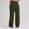 thumbnail image 4 of Womens Sweatpants Wide Leg Drawstring Workout Casual Baggy Pants High Waist with Pockets, 4 of 4