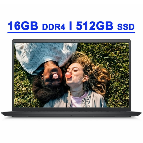 Dell Inspiron 15 3000 3510 Premium Laptop 15.6” HD Narrow Border Display Intel Quad-Core Pentium Silver N5030 Processor 16GB DDR4 512GB SSD Intel UHD Graphics 605 WiFi5 Win10Pro Carbon Black