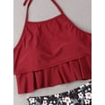 thumbnail image 3 of Diconna Family Swimsuits Mother Daughter Matching Swim Costume Floral Print Swimwear Bikini Swimsuit, 3 of 5