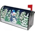 thumbnail image 2 of Winter Snowman Mailbox Covers Magnetic Welcome Pine Tree Xmas Snowman Mailbox Cover Standard Size 25.5 X 21 Holiday Snowflake Mailbox Wrap Post Letter Box Cover Decorative for Home Outdoor Garden, 2 of 6