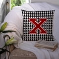thumbnail image 3 of Carolines Treasures CJ1021-XPW1414 Monogram - Initial X Houndstooth Decorative   Canvas Fabric Pillow CJ1021 14Hx14W, 3 of 4