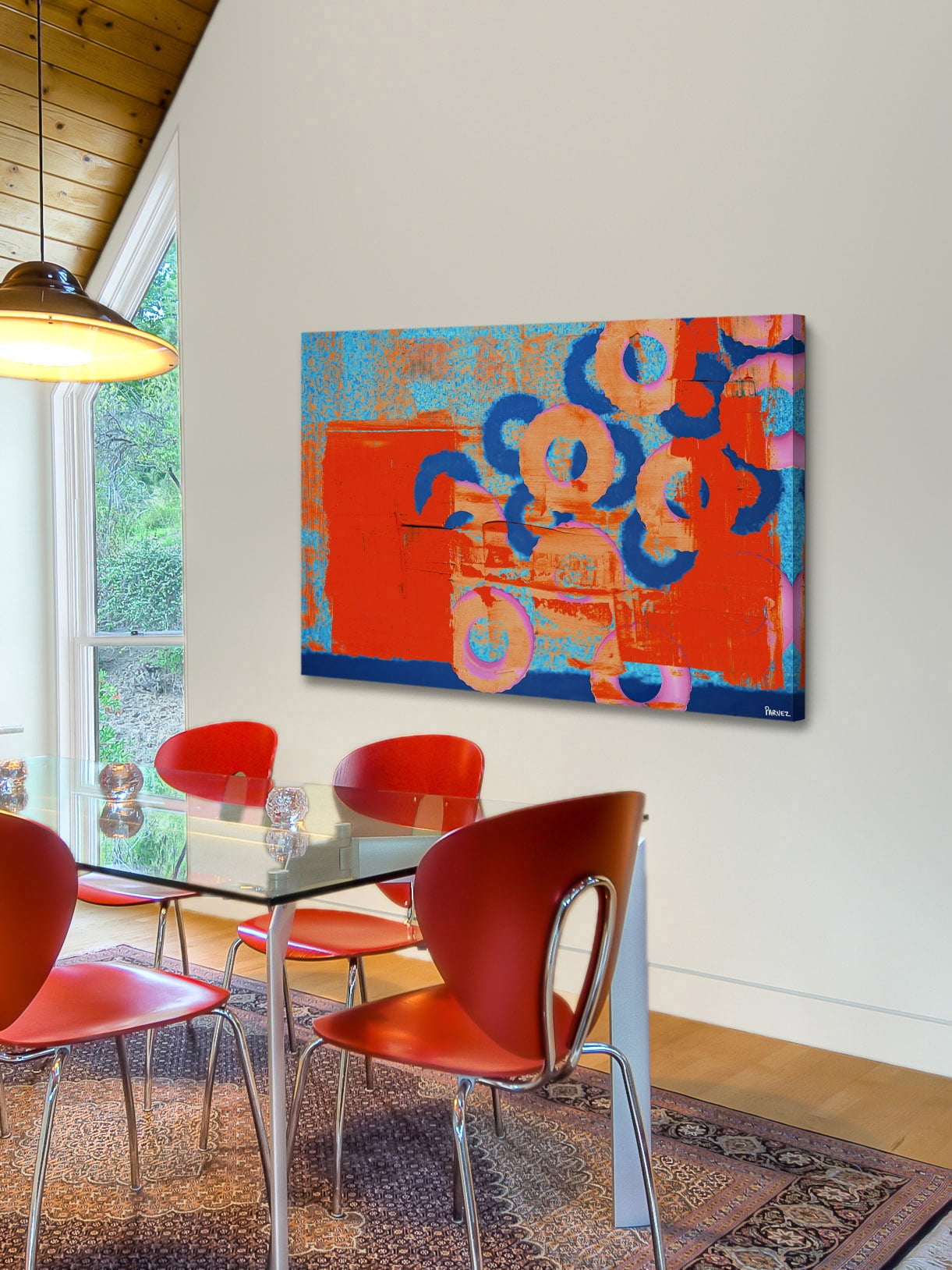 "Donuts in Motion" Painting Print on Wrapped Canvas