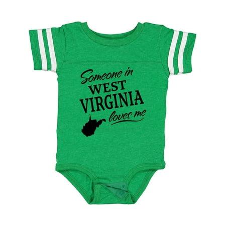 

Inktastic Someone in West Virginia Loves Me Gift Baby Boy or Baby Girl Bodysuit