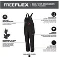 thumbnail image 3 of Milwaukee Tool FREEFLEX Insulated Bib Overalls, 3 of 10