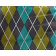 thumbnail image 4 of oneOone Georgette Viscose Lime Green Fabric Argyle Check Craft Projects Decor Fabric Printed By The Yard 42 Inches Wide, 4 of 4