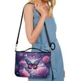 thumbnail image 5 of FOR U DESIGNS Butterfly Rose Pattern Bible Cover Be Still And Know That I Am God Scripture Bag Faux Leather Tote Bag Church Bag Bible Protective Christian Bible Accessories, L, 5 of 7