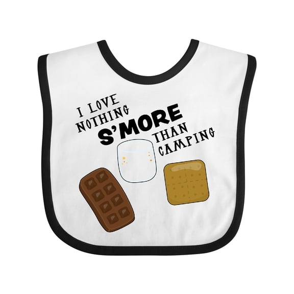 Inktastic I Love Nothing S'more Than Camping Boys or Girls Baby Bib