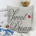 thumbnail image 5 of Homey Cozy Tori 20" Square Embroidered Fabric Decorative Throw Pillow in Natural, 5 of 6