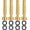 4 Inch Nozzle Twist 4Pack, variant on Adjustable Twist Hose Nozzle, 4" Heavy-Duty Brass 3/4" GHT Hose Nozzle with 2 Garden Hose Rubber Washers (1 Pack)