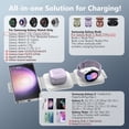 thumbnail image 2 of YIYUN Travel 3-in-1 Fast Wireless Charging Station – Foldable Charger for Galaxy S25/S24/S23, Watch Series, and Buds., 2 of 14