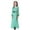 Light Green, variant on Krdevn Girls Abaya Dress Long Robe for Middle Arabic Style Pure Color Casual Outfit,7-8 Years